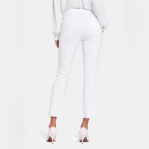 NYDJ White Bootcut Frayed Hem Jeans Size 6 NWT - Picture 4 of 4